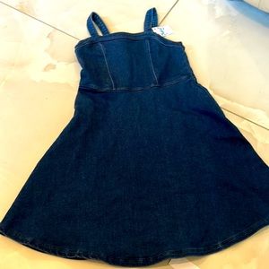 Justice denim dress size 8 NWT blue